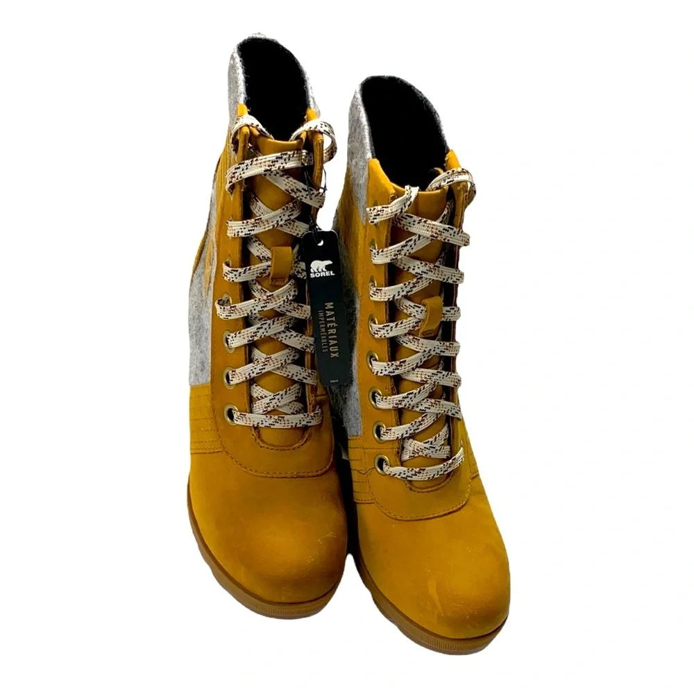 Trendy Leather Wedge Boot (Lexie)